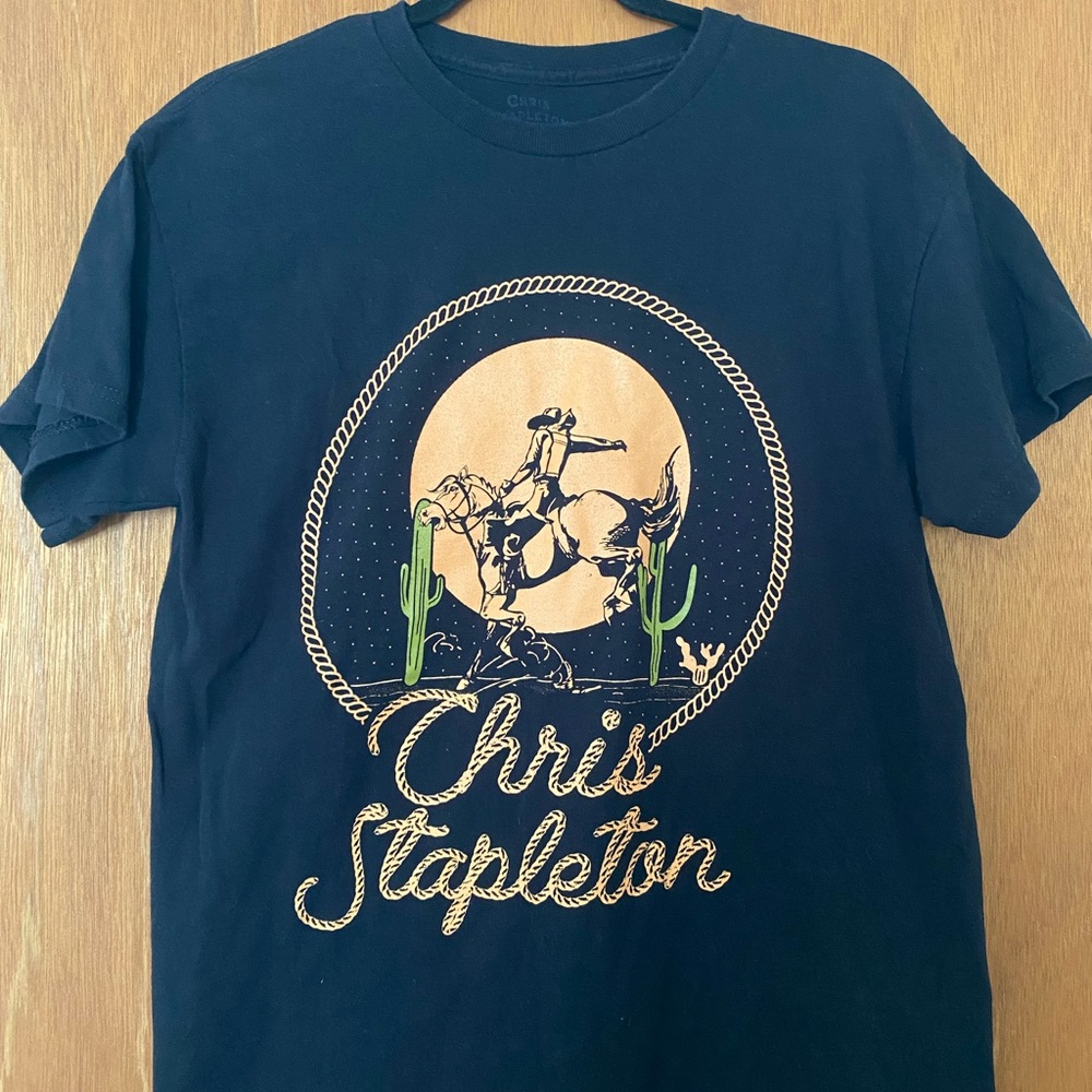 Chris Stapleton Black and Gold Graphic Tee